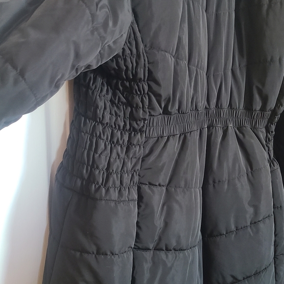 Torrid  Long Black Winter Parka With Faux Fur Hood Plus Size 18/20 - Picture 9 of 13